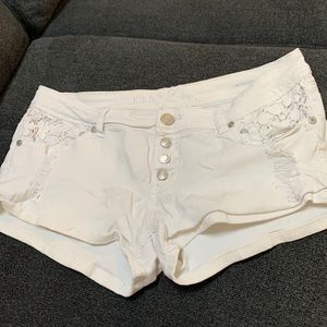Junior womens denim shorts